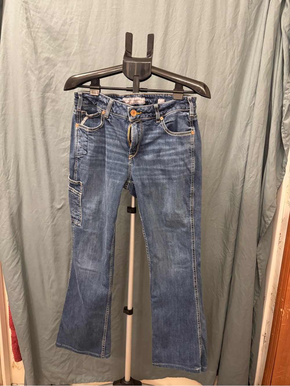Ariat Perfect Rise Boot Cut Jeans Women’s 30S Stretch Cargo Utility Pocket